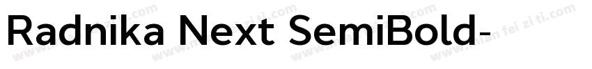 Radnika Next SemiBold字体转换